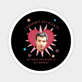 Nathan Fielder heart Magnet